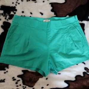 J. Crew size 12 green shorts